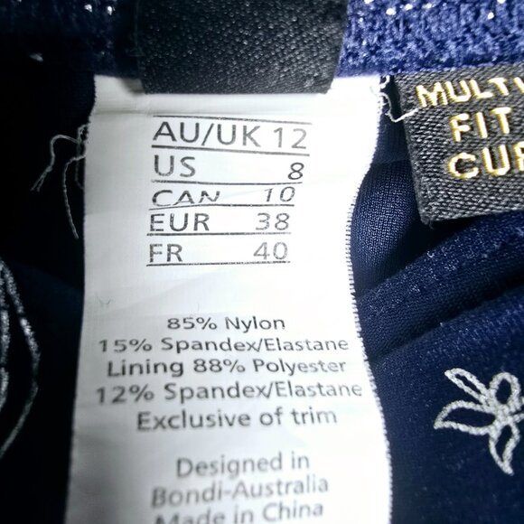 Niptuck Womens Twist Front Tummy Control Multi-fit Cup One Piece Swimsuit Size 8 - Picture 5 of 12